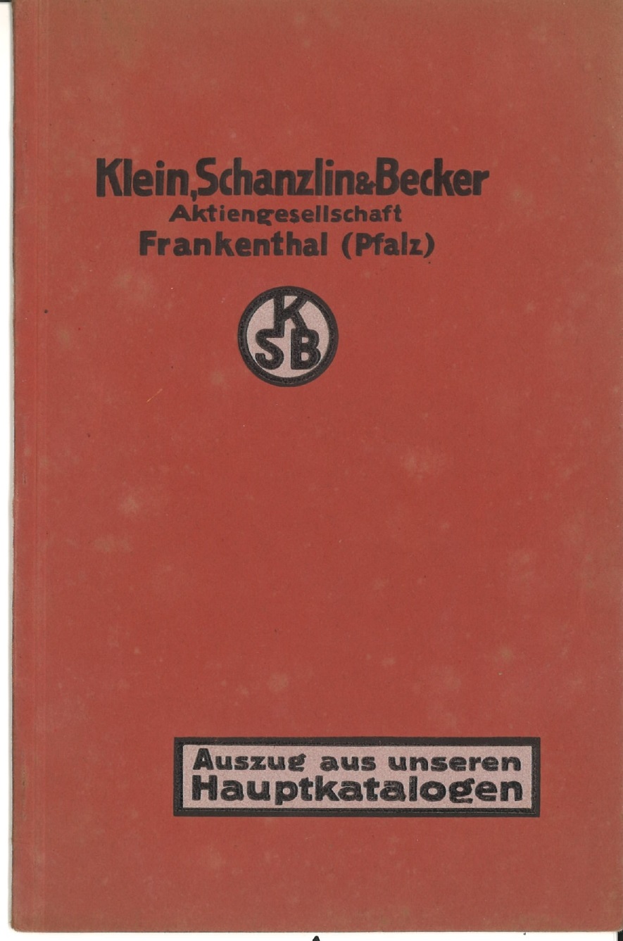 Klein, Schanzlin&Becker (KSB), Aktiengesellschaft, Frankenthal (Pfalz)