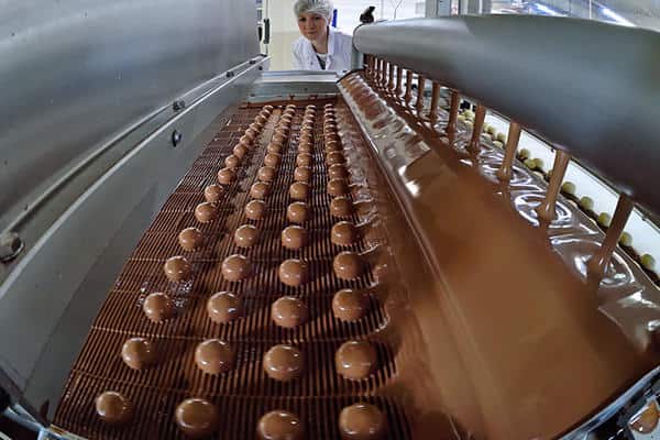 Перекачка шоколада в условиях производства